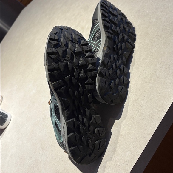 Asics Dark gray and Orange Athletic Shoes - Picture 7 of 7